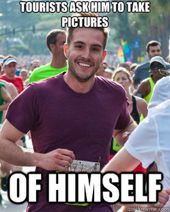 Ridiculously Photogenic Guy - tourists