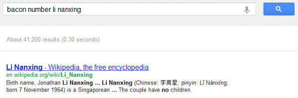 Li Nanxing Bacon Number