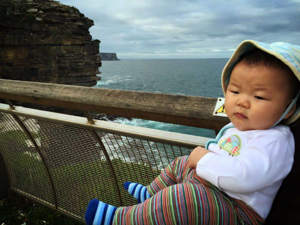 Oli looking at the wrong side of the scenery