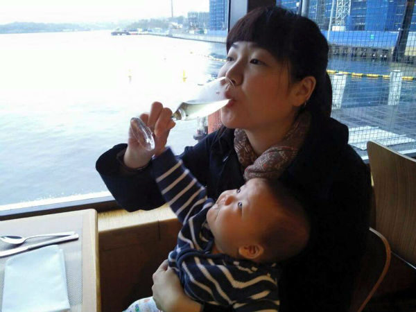 Oli looking at Alcohol